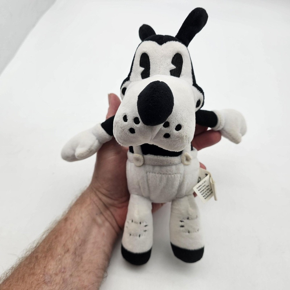 PhatMojo Bendy Ink Machine Boris Dog Plush Stuffed Toy Small White Black Cute